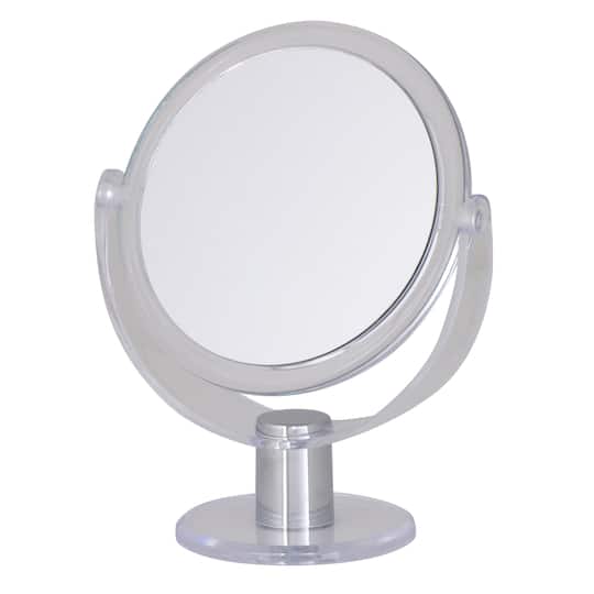 Home Details Dual Sided 10X Magnification Rubberized Vanity Mirror